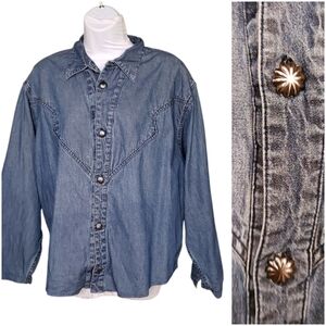 FEDERICO denim blouse